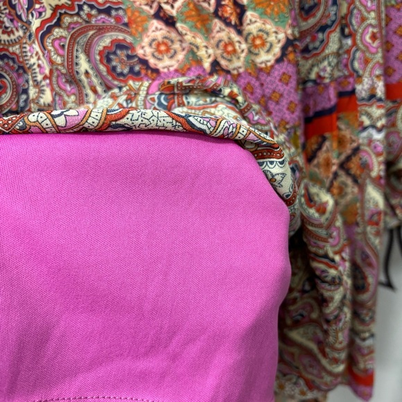 Boho Aakaa dress with patchwork design, size large - Picture 3 of 10